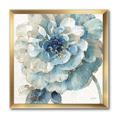 Designart Indigold Gold Country FLower Framed Wall Art