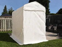 Utility Shelter 5 ft. x 8 ft. in White