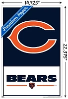 NFL Chicago Bears - Logo 21 Wall Poster, 22.375" x 34" Framed