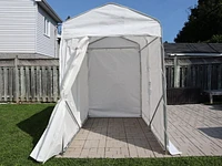 Utility Shelter 5 ft. x 8 ft. in White