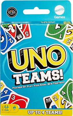 UNO Teams Card Game for Family Nights, Game Nights, Travel, Camping & Parties