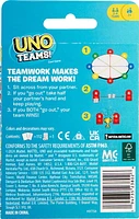 UNO Teams Card Game for Family Nights, Game Nights, Travel, Camping & Parties