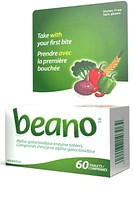 Beano Alpha-galactosidase Enzyme Tablets,, 60 Tablets