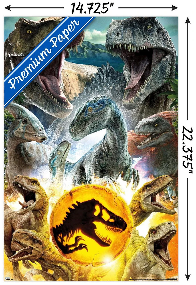 Jurassic World: Dominion - Group Wall Poster, 22.375" x 34"