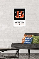 NFL Cincinnati Bengals - Logo 21 Wall Poster with Magnetic Frame, 22.375" x 34"