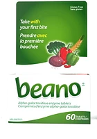 Beano Alpha-galactosidase Enzyme Tablets,, 60 Tablets