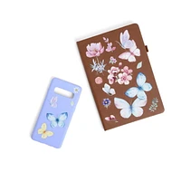 StickerYou Floral Decorative Transfer Stickers, 6.25" x 10" / 3 pages / 45 pcs