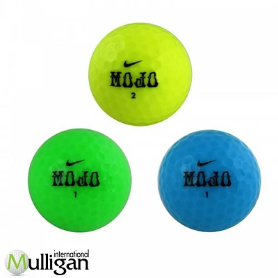 Mulligan - 12 Nike Mojo Mix Colors 5A Recycled Used Golf Balls