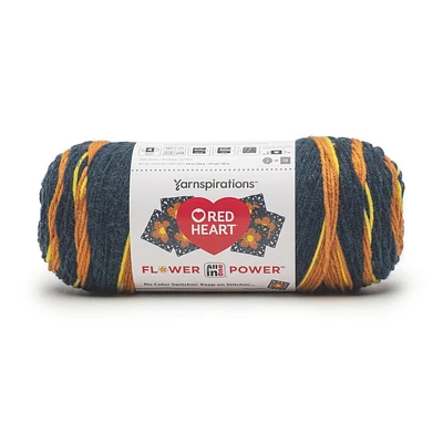 Red Heart® All In One Flower Power™ #4 Worsted (Medium) Acrylic Yarn, 8.8oz/250g 417 Yards