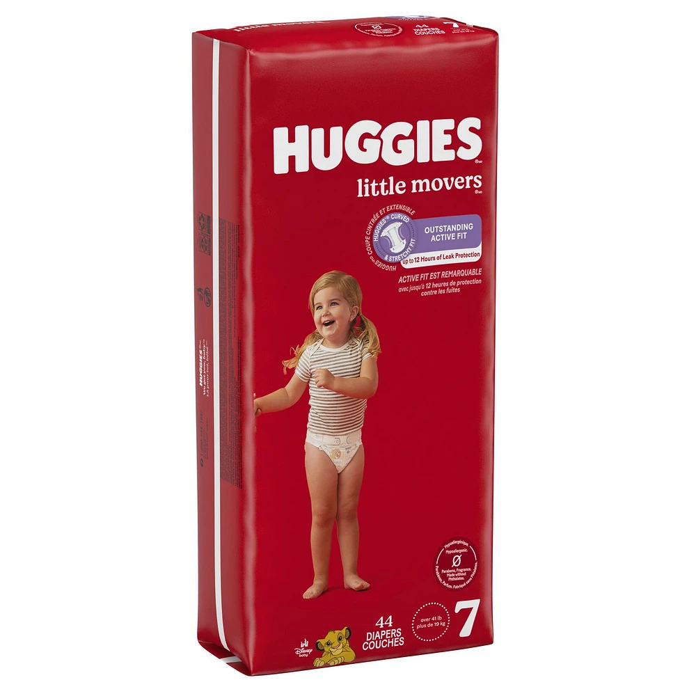 HUGGIES Little Movers Diapers, Econo Pack, Sizes: 3-7, Sizes: 3-7 | 156-80 Count, HUG DPR S3-7 168-88