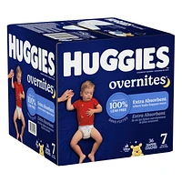 Couches pour bébé Huggies Overnites Nighttime, tailles: 3-7 |36- 66 unités Tailles 3-7| 36-66 Unités