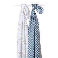 Lulujo - Baby, Infant - Boho Collection - Cotton Muslin Swaddle Blankets - 2 Pack