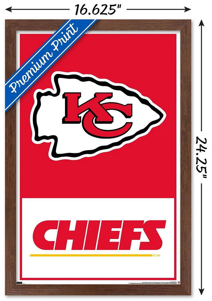 NFL Kansas City Chiefs - Logo 21 Wall Poster, 22.375" x 34"