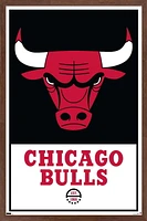 NBA Chicago Bulls - Logo 21 Wall Poster, 22.375" x 34" Framed