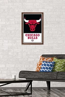 NBA Chicago Bulls - Logo 21 Wall Poster, 22.375" x 34" Framed