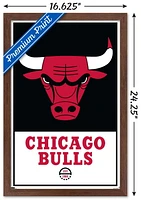 NBA Chicago Bulls - Logo 21 Wall Poster, 22.375" x 34" Framed