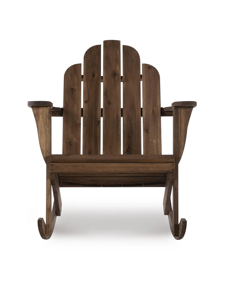 Fauteuil à Bascule Extérieur Adirondack en Teck