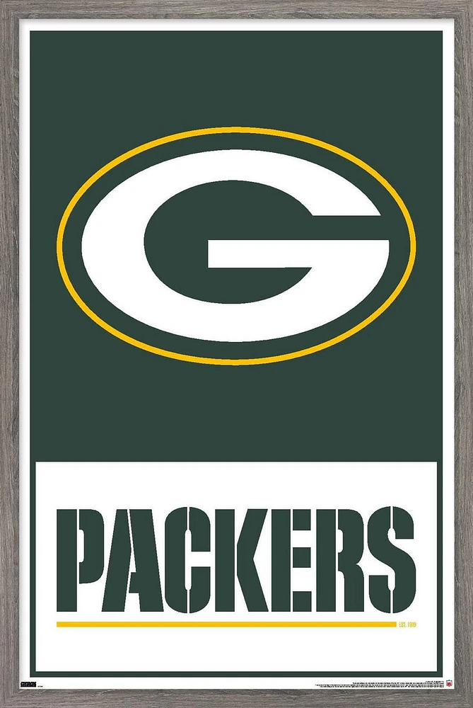 NFL Green Bay Packers - Logo 21 Wall Poster with Push Pins