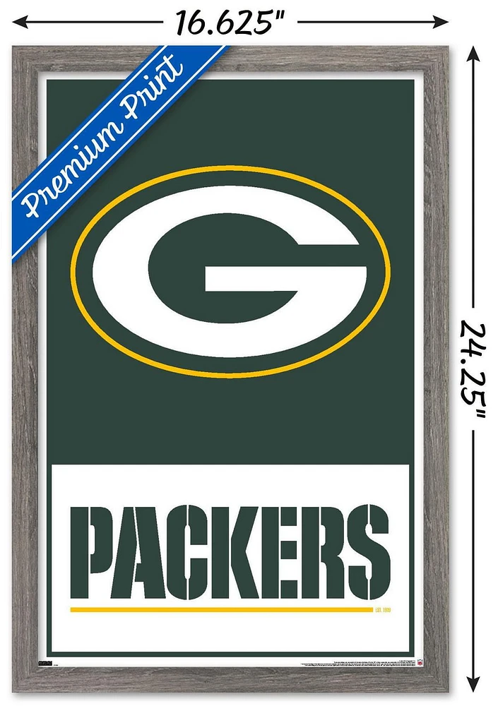 NFL Green Bay Packers - Logo 21 Wall Poster with Push Pins