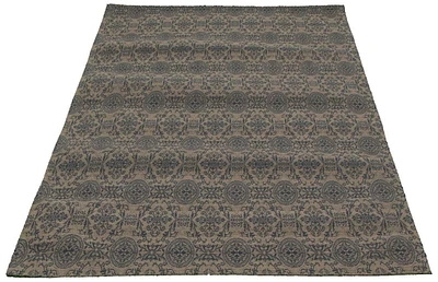 ECARPETGALLERY 4'9" x 6'9" Transitional Collage Handmade Area Rug for Living Room