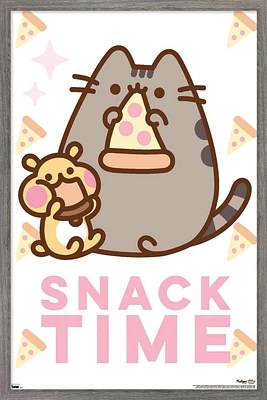 Pusheen - Snack Time Wall Poster, 14.725" x 22.375" Framed