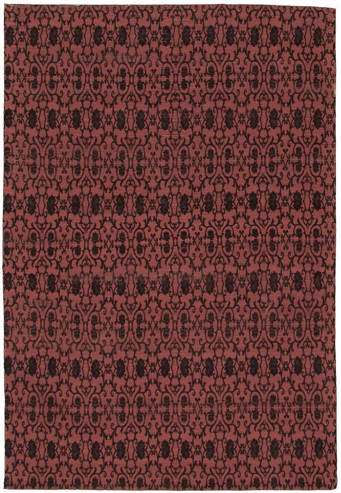 ECARPETGALLERY 4'8" x 6'8"  Transitional Collage Handmade Area Rug for Living Room, Dining Room and Bedroom in Red