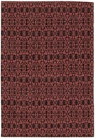 ECARPETGALLERY 4'8" x 6'8"  Transitional Collage Handmade Area Rug for Living Room, Dining Room and Bedroom in Red