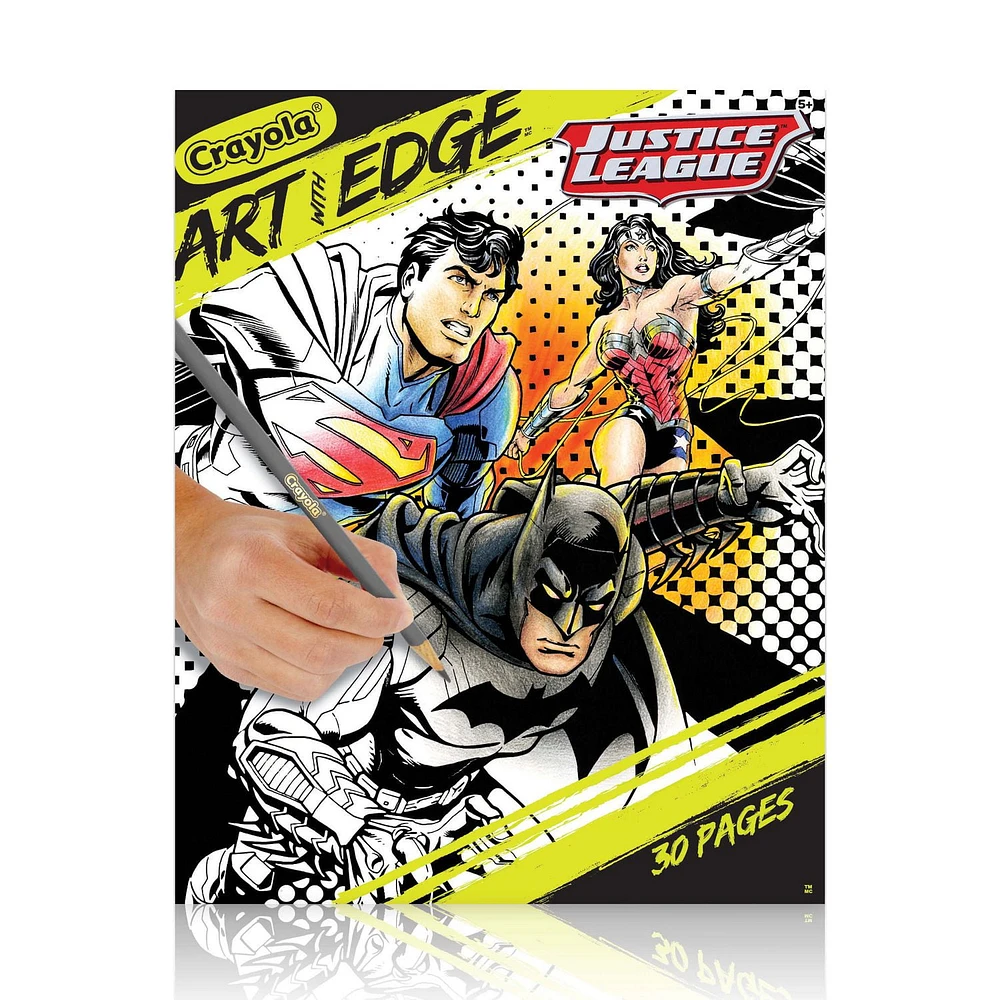 Crayola Justice League Art with Edge Colouring Book