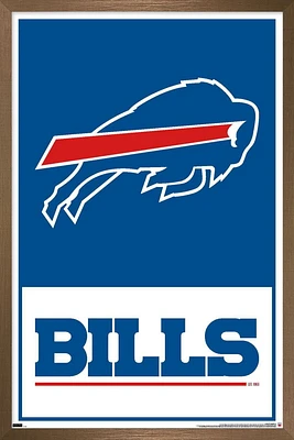 NFL Buffalo Bills - Logo 21 Wall Poster, 14.725" x 22.375" Framed