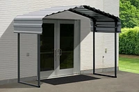 Arrow Metal Canopy 12 x 6 x 7 ft. Charcoal