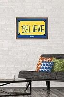 Ted Lasso - Believe Wall Poster with Push Pins