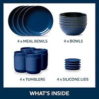 Corelle® Stoneware 16-pc Dinnerware Set Navy