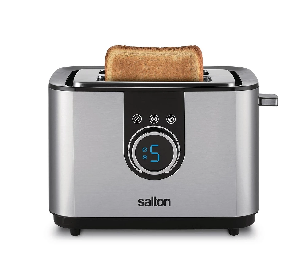 Salton 2 Slice Stainless Steel Digital Toaster, ET2075