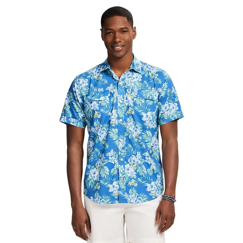 IZOD CHANDAIL TISSÉ À MANCHES COURTES P-TTG