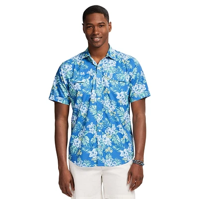 IZOD CHANDAIL TISSÉ À MANCHES COURTES P-TTG