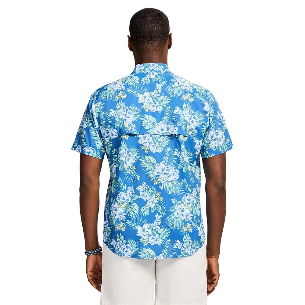 IZOD CHANDAIL TISSÉ À MANCHES COURTES P-TTG