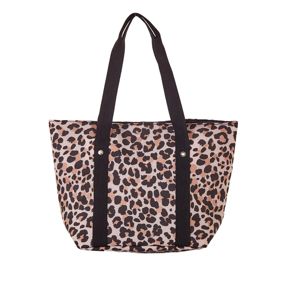 Ladies fashion lunch bag made of micro fiber poly