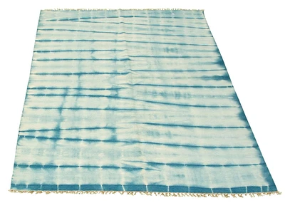 ECARPETGALLERY 4'11" x 7'10" Contemporary Color Transition Hand Made Area Rug for Living Room, Dining Room and Bedroom in Grn