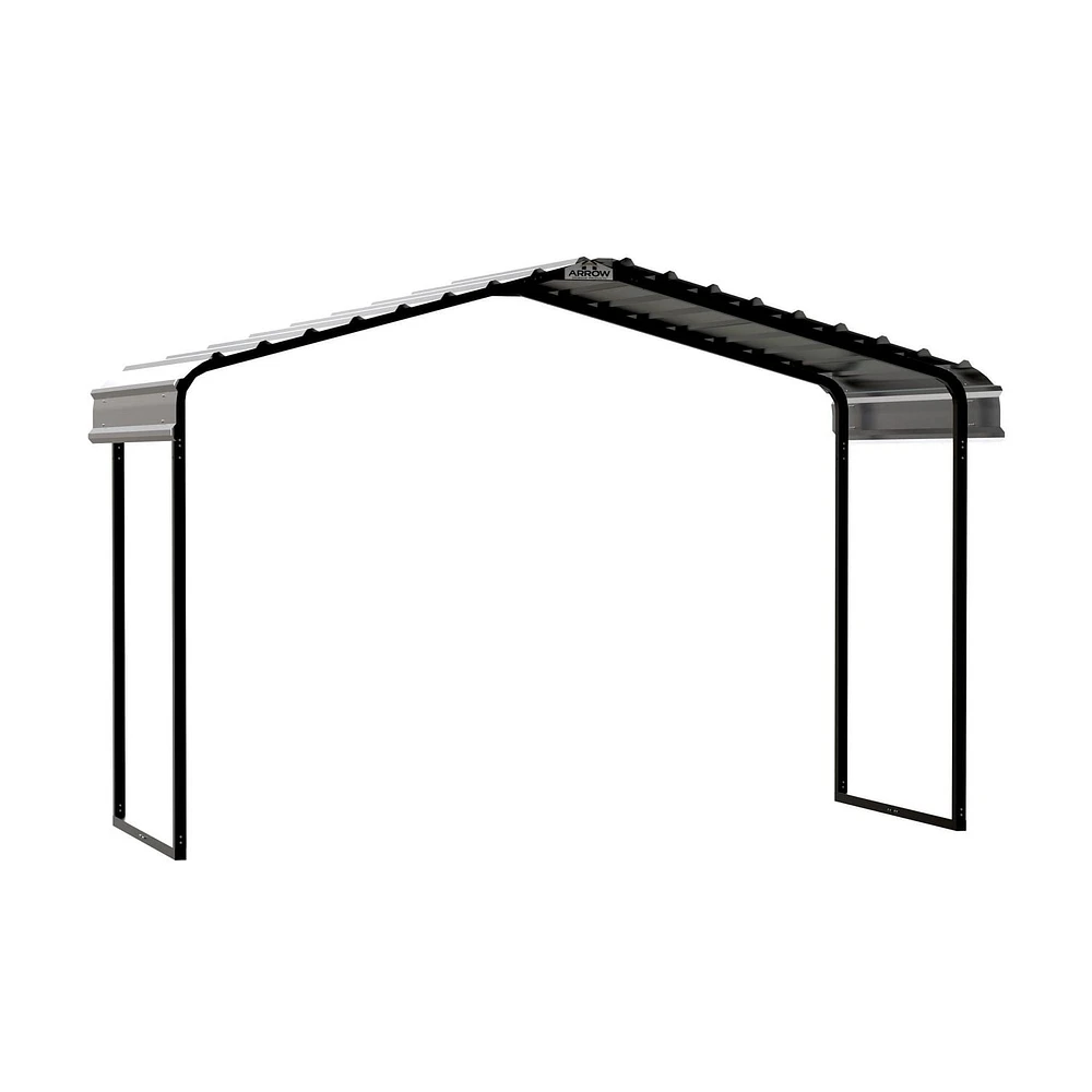 Arrow Metal Canopy 12 x 6 x 7 ft. Eggshell