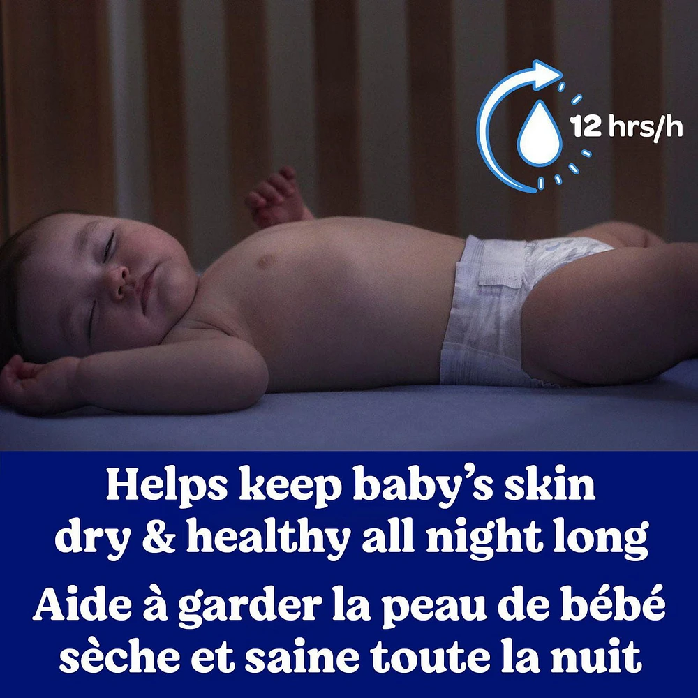 Couches pour bébé Huggies Overnites Nighttime, tailles: 3-7 |36- 66 unités Tailles 3-7| 36-66 Unités