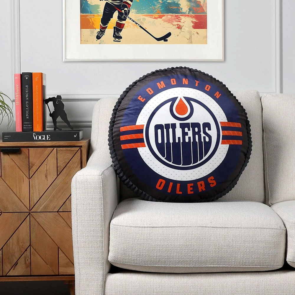 NHL Edmonton Oilers Puck Pillow, 20"