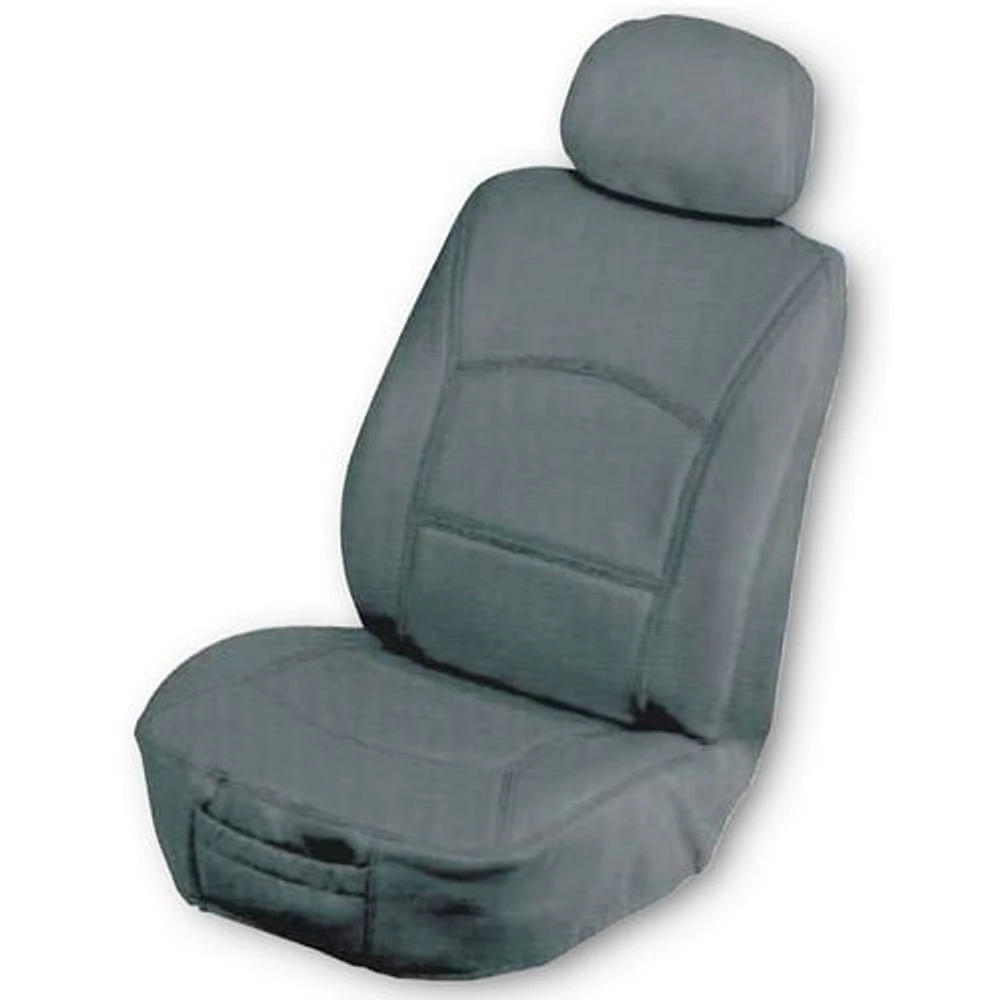 Masque Leather Seat Cover - Gray