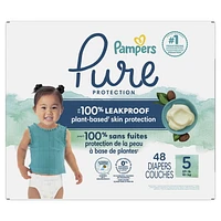 Pampers Pure Protection Diapers, Super Pack, Sizes N-6