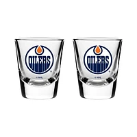 The Sports Vault 2PK Shot Glass Set Edmonton Oilers