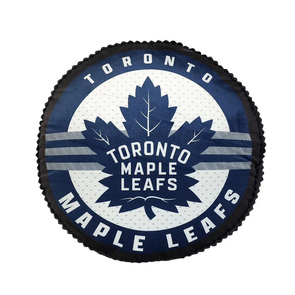 NHL Toronto Maple Leafs Puck Pillow, 20", NHL Toronto Maple Leafs Puck Pillow