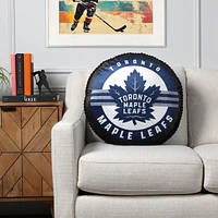 NHL Toronto Maple Leafs Puck Pillow, 20", NHL Toronto Maple Leafs Puck Pillow