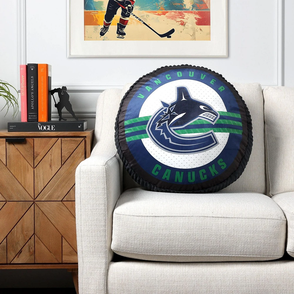 NHL Vancouver Canucks Puck Pillow, 20"