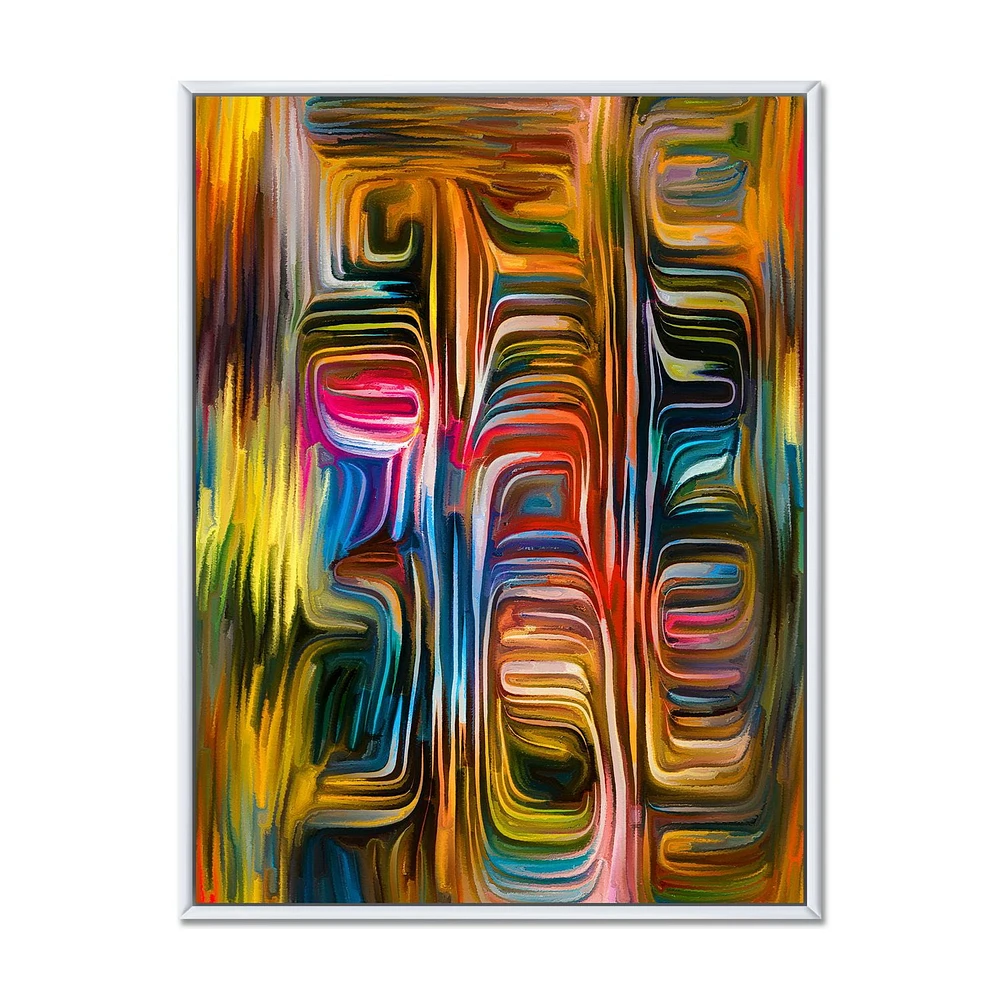 Designart Colour Fusion II FLOAT FRAME WALL ART