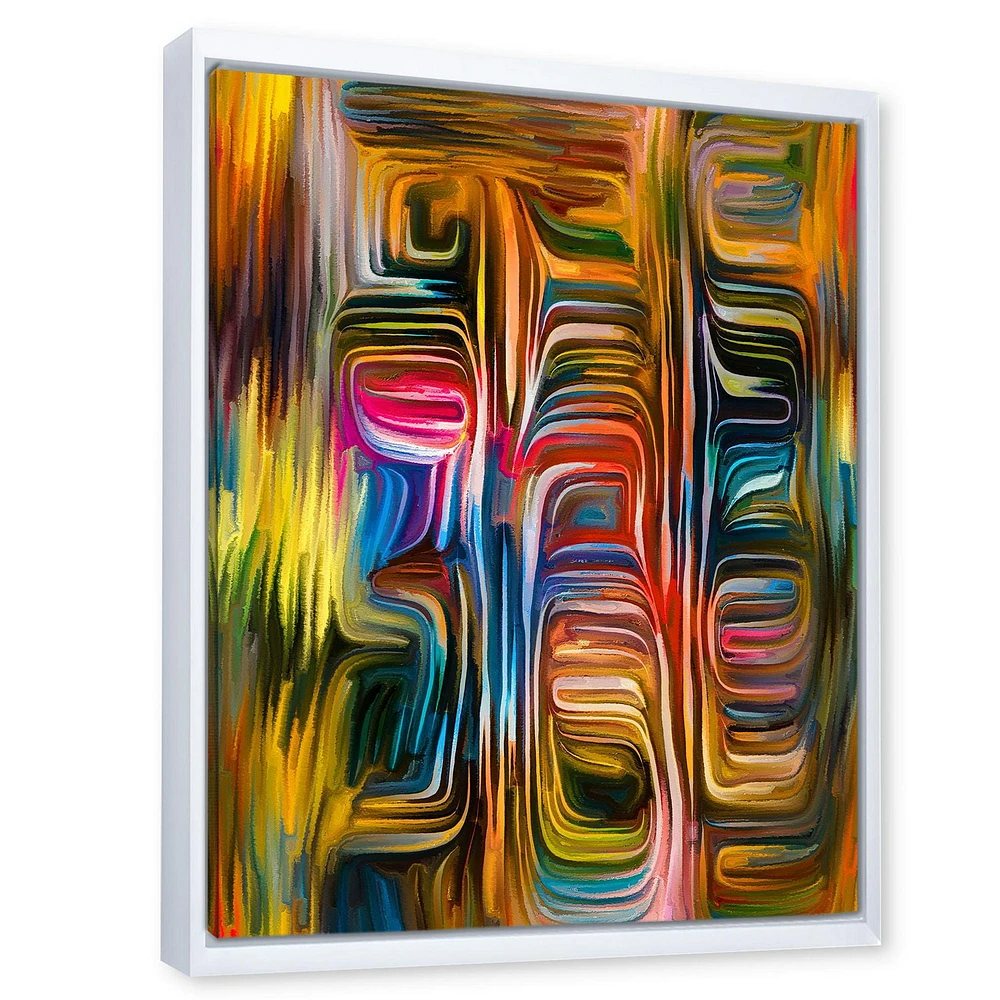 Designart Colour Fusion II FLOAT FRAME WALL ART