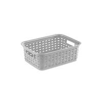 Sterilite  Set of (3) Small Weave Baskets- Grey